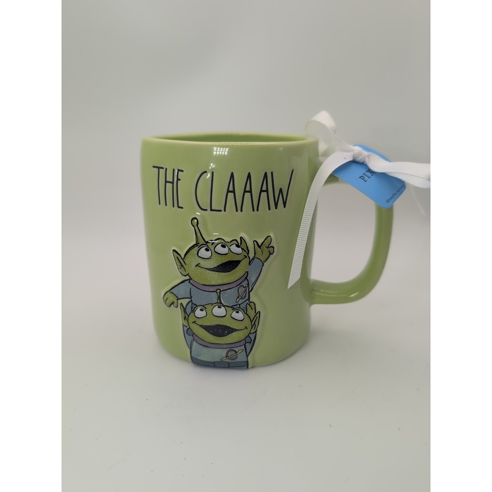 Rae Dunn Disney Pixar Toy Story ALIENS Coffee Mug "The Claw"  NWT Green
